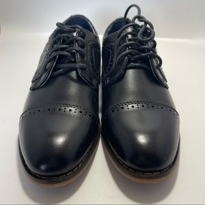 Brand New Bruno Marc black Oxford little boy dress shoes size 11